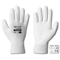 

 Rękawice ochronne PURE WHITE poliuretan, rozmiar 9, LUZ

