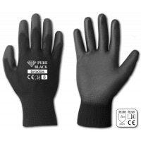 

 Rękawice ochronne PURE BLACK poliuretan, rozmiar 7

