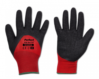 Rękawice ochronne PERFECT GRIP RED FULL lateks, rozmiar 8