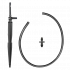 Kroplownik patykowy, prosty z wkłuwką i wężykiem 50cm