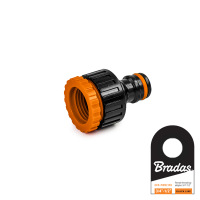 

 BLACK LINE Przyłącze na kran 3/4" / 1/2" z etykietą

